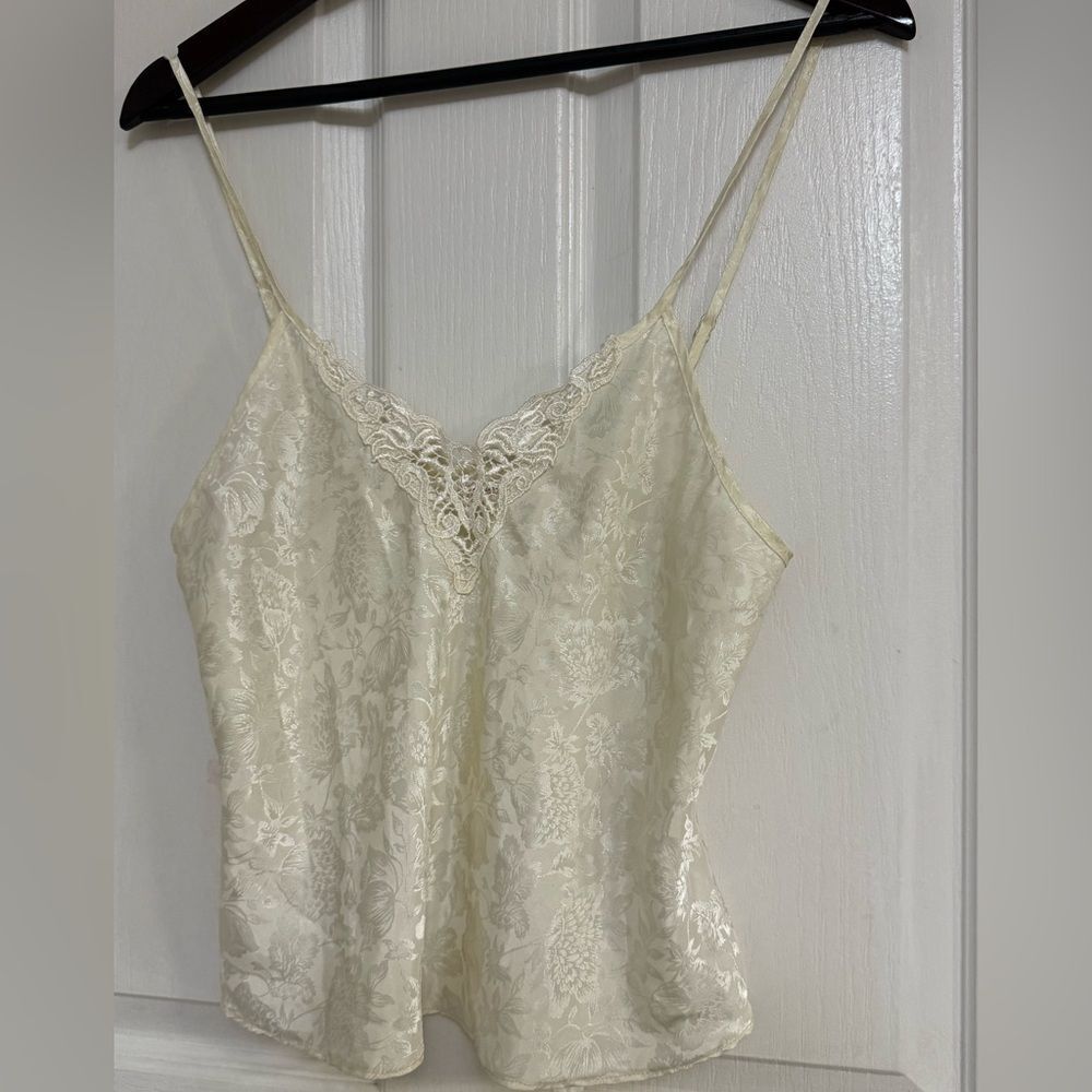Vintage Frederick’s of Hollywood Satin Jacquard Camisole - Size S